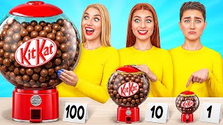 100 Layers of Food Challenge | Funny Kitchen War by Multi DO Challenge