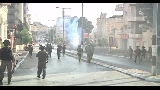 Clashes between IDF \u0026 Palestinian protesters in Bethlehem \u0026 East Jerusalem, Oct  5, 2015 - Reuters