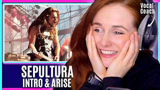 First time! PURE CHAOS | Sepultura - Intro \u0026 Arise | Vocal Coach Reacts \u0026 Analysis