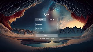 Glassmorphism Sign In & Sign Up Form Using HTML CSS & JavaScript | Login & Registration Form