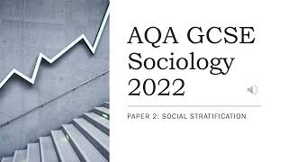 AQA GCSE 2022 Social Stratification