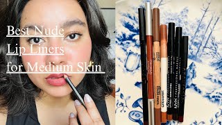 The Best NUDE Lip Liners for Medium Skin? (Rimmel, NYX, Glossier, RMS, Makeup Forever, Anastasia)