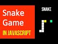 Snake Game in JavaScript | How To Code The Snake Game In Javascript & HTML5