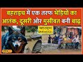 Flood In UP: Nepal की बारिश... UP के Bahraich में बाढ़ का कहर, कटान से दर्जनों घर बहे #local18