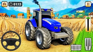 Real Tractor Driving Simulator 2021 - Grand Harvester Farming Game - Android Gameplay