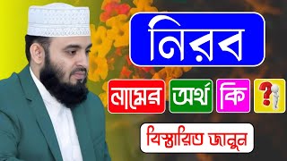 নিরব নামের অর্থ কি | Nirob namer ortho ki | Nirob name meaning in bangla