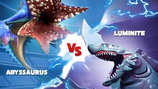 LUMINITE VS ABYSSHARK Unlocked, gameplay, and trailer!  - Hungry Shark Evolution