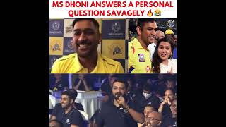 M S DHONI in savage mode before IPL 2022 during press conference......#msd #csk #pc