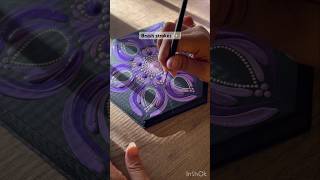 Dot Mandala Brush strokes pattern #mandala #dotmandala #dotmandalapainting #dotmandalaart #shorts