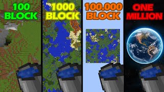 water bucket MLG from 100, 1000, 999999 blocks