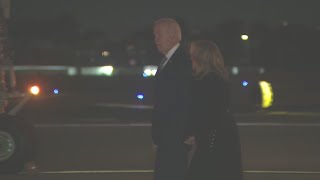 President Joe Biden arrives in Los Angeles