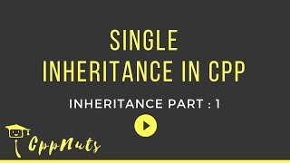 Single Inheritance In C++