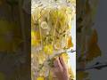 Making a corset floral embroidery midi yellow dress #fashion #dress #creative #promdress