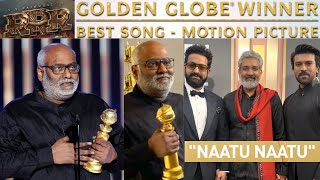 RRR Wins Best Original Song Award At Golden Globes 2023 For Naatu Naatu | MM Keeravaani | RRR Movie