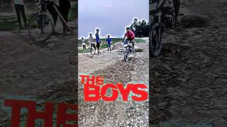 The boys akhara Long jumping in Bike #boys #youtubeshort #shorts