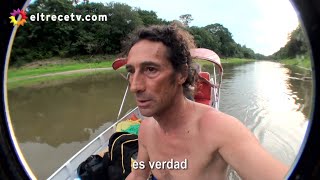 Eugenio y Culini se quedaron varados navegando en el Amazonas