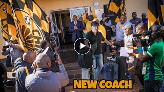 Watch the video where the new coach of Kaizer Chiefs was received today