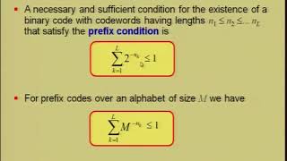 Variable Length Codes, Prefix Codes