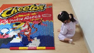 [도미노 그림] cheetos! drawing with dominoes.