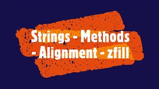 PYTHON - Strings - Methods - Alignment - zfill #PythonTips #viral