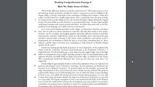 August 2019 ELA Regents - Reading Comprehension C - Passage