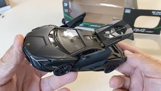 Lamborghini Sian Diecast Car, 1:32 Scale Sian Metal Model Pull Back Cars with Sound and LEDs