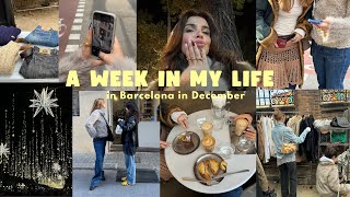 a week in my life in barcelona | insider tips, flea markets \u0026 christmas parties