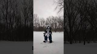 Fursuiting in the SNOW 🌨️❄️