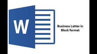 Business Letter - Block Format