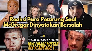 Reaksi Para Petarung Conor McGregor Dinyatakan Bersalah #ufc #mma #khabib