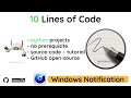 Windows Notification using #python | #qxresearch