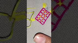 Easy hand embroidery 🪡#shorts #youtubeshorts #easytutorial