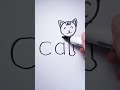 Easy Cat drawing Hack 🎨🐱