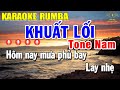 KARAOKE KHUẤT LỐI RUMBA TONE NAM ( F#m ) NHẠC SỐNG | Karaoke Nhạc Trẻ Rumba | Trọng Hiếu