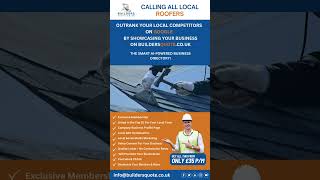 Calling All Local roofers | Builders Quote