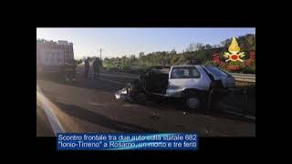 Scontro frontale tra due auto a Rosarno, un morto e tre feriti