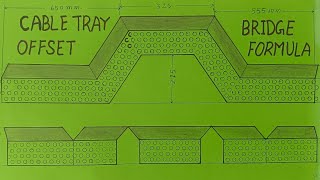 How to Make Cable Tray Bridge Offset !! Cable Tray Make Bridge Offset Formula  (Hindi)