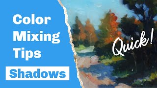 Mixing Beautiful Shadow Colors (Oil and Acrylics)