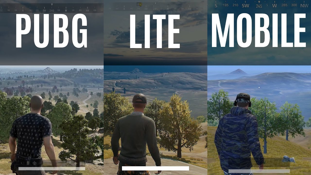 PUBG Vs PUBG LITE Vs PUBG MOBILE ★ Detailed Comparison - YouTube