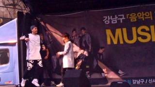 140322 GOT7 음악의 거리 (가로수길) Dance Break + Intro