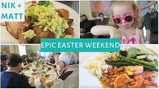 EPIC 3 DINNER EASTER VLOG | NIK + MATT VLOG 9