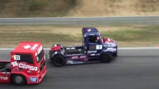 Truck race Zolder 2009 last lap lead battle