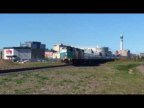 Via Rail Train 15 Leaving Moncton Via Rail Train 15 Leaving Moncton