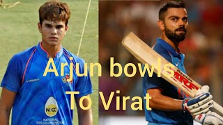 Arjun Tendulkar bowls to Virat Kohli and team at nets || IND Vs NZ 1st ODI || Just 4 Fun