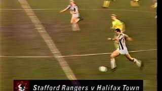 Stafford Rangers v Halifax Town  FA Cup 1st Rd 18-11-1989