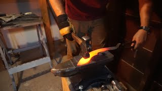 Forging a Kukri from a 5160 Leaf spring | Knife Making | Vlog