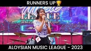 RUNNERS UP TEAM OF ALOYSIAN MUSIC LEAGUE - 2023