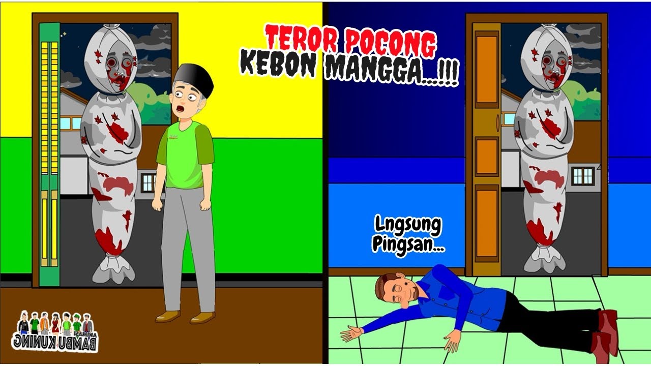 Teror Pocong Seram Dari Kebun Mangga II Animasi Horor II Kartun Horor ...