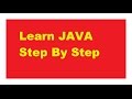 Java Programming tutorial : How to write a  program in JAVA