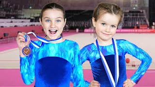 SISTERS GYMNASTICS COMPETITION DAY! | Family Fizz
